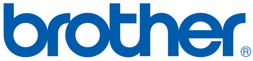 Blaues brother Logo auf transparentem Hintergrund, modernes und schlichtes Design.